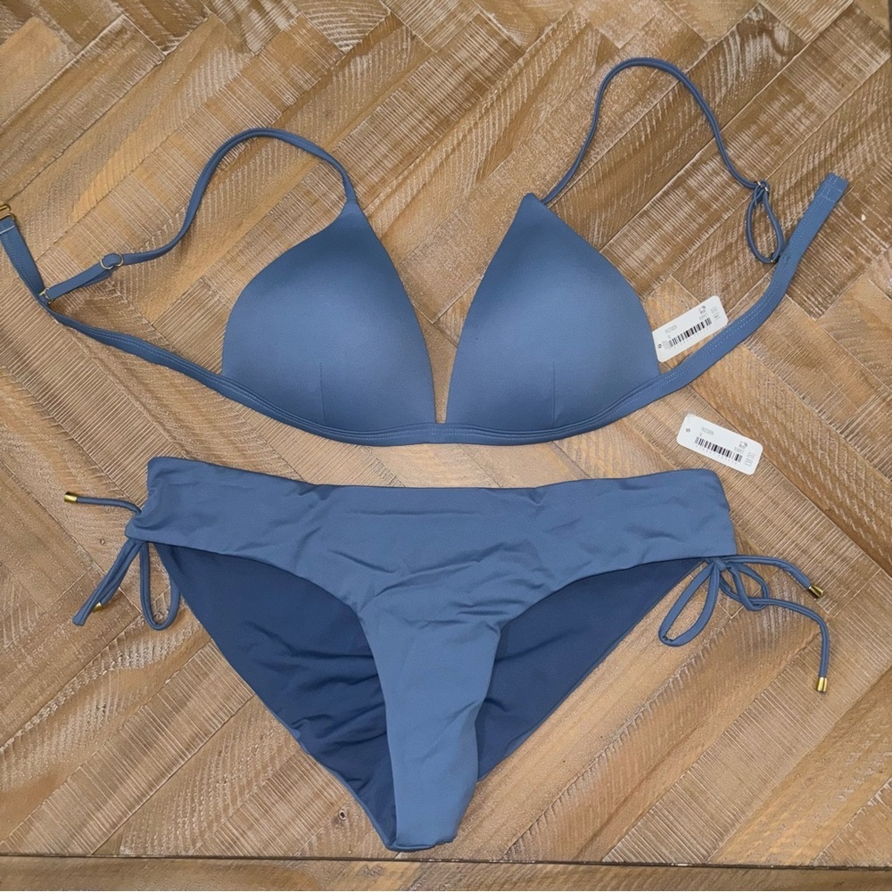 Altar'd State Blue Bikini Set Classic Swimwear